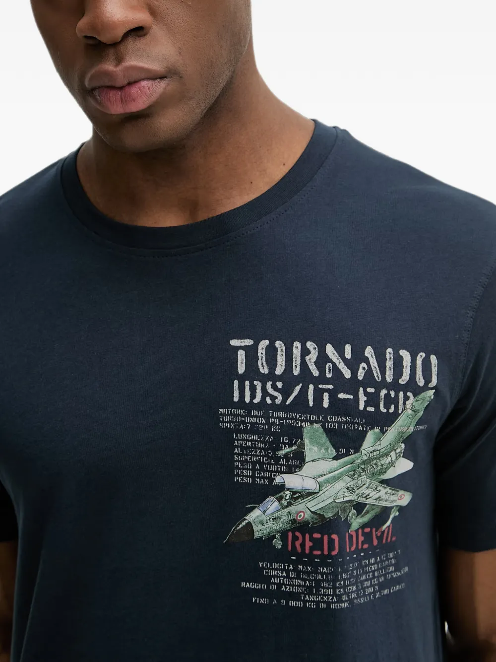 Aeronautica Militare T-shirt met grafische print Blauw
