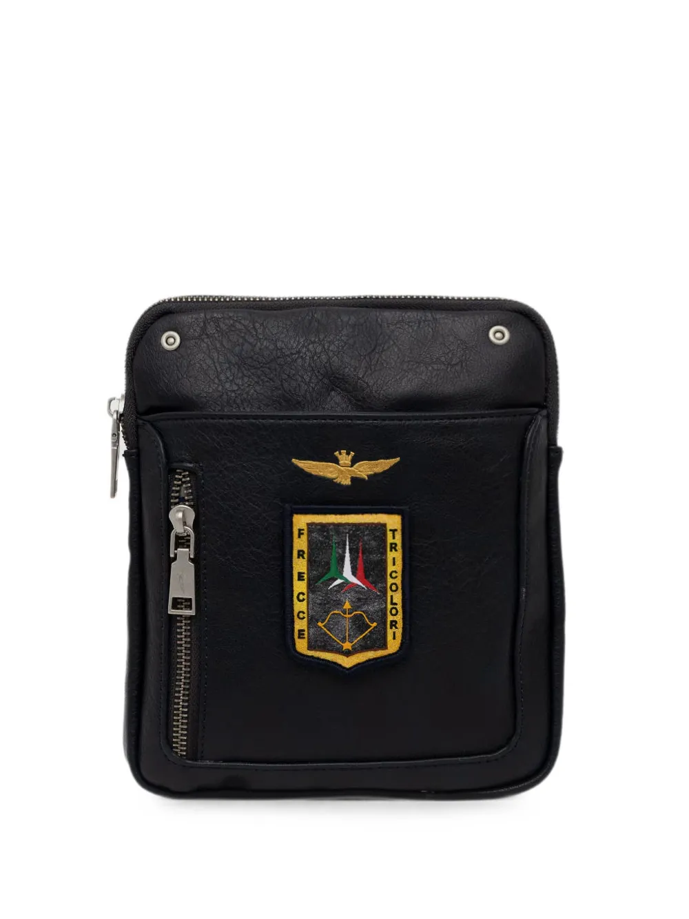 Aeronautica Militare Marsupio con zip - Nero
