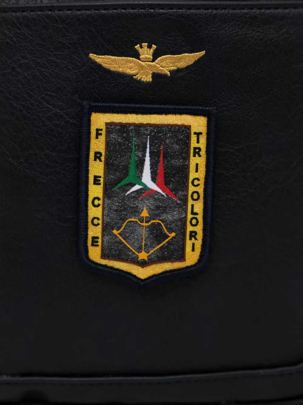 Aeronautica Militare Heuptas met ritssluiting en patchdetail Zwart