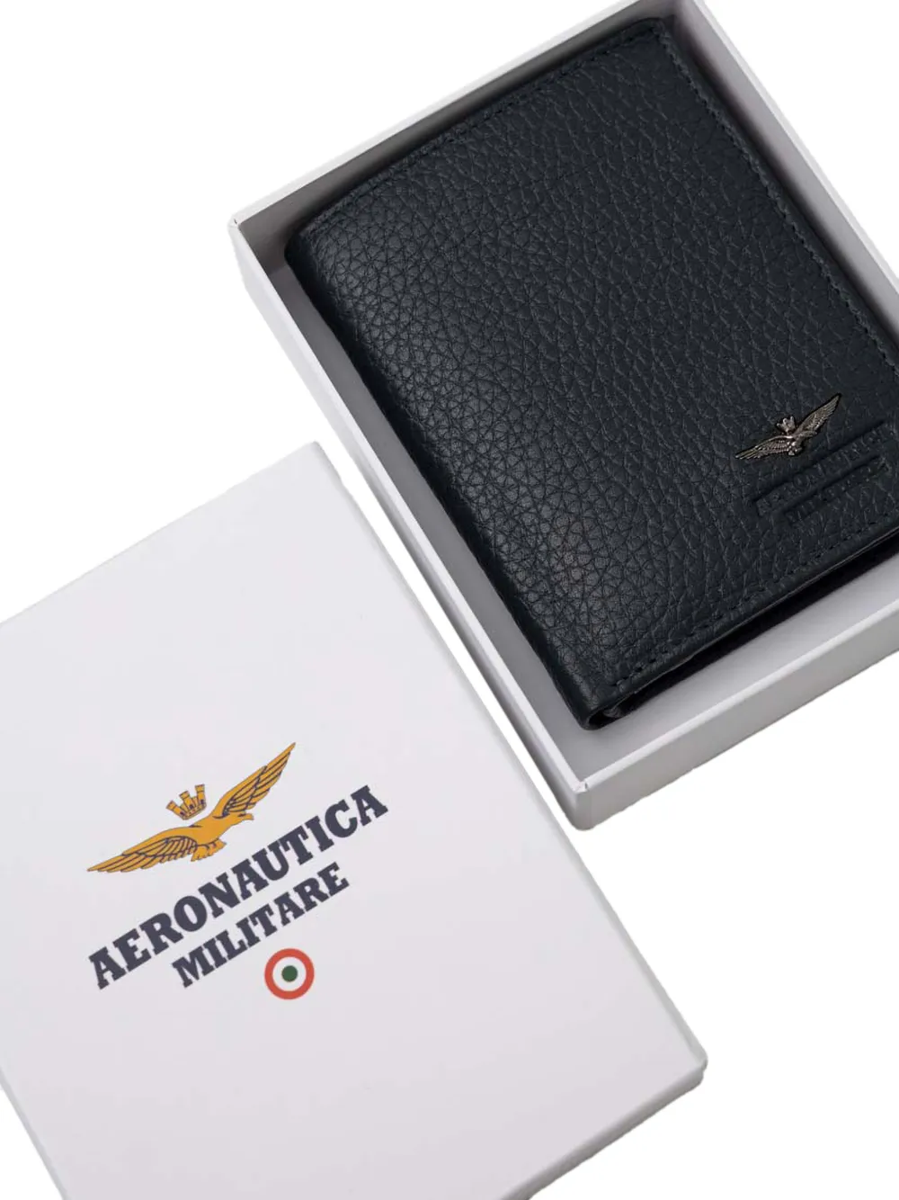 Aeronautica Militare Portemonnee met logoplakkaat Zwart