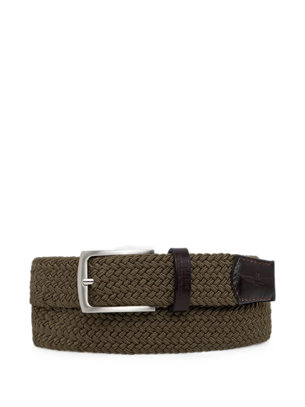 Aeronautica Militare elastic braided belt - Verde