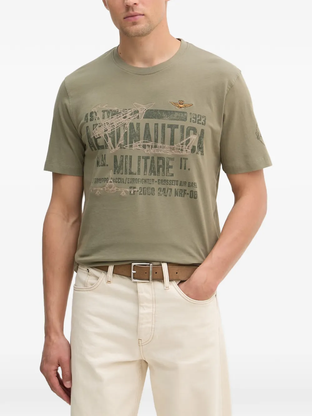 Aeronautica Militare 4th Wing-printed T-shirt