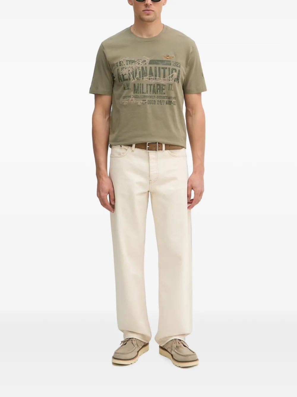 Aeronautica Militare T-shirt met print Groen