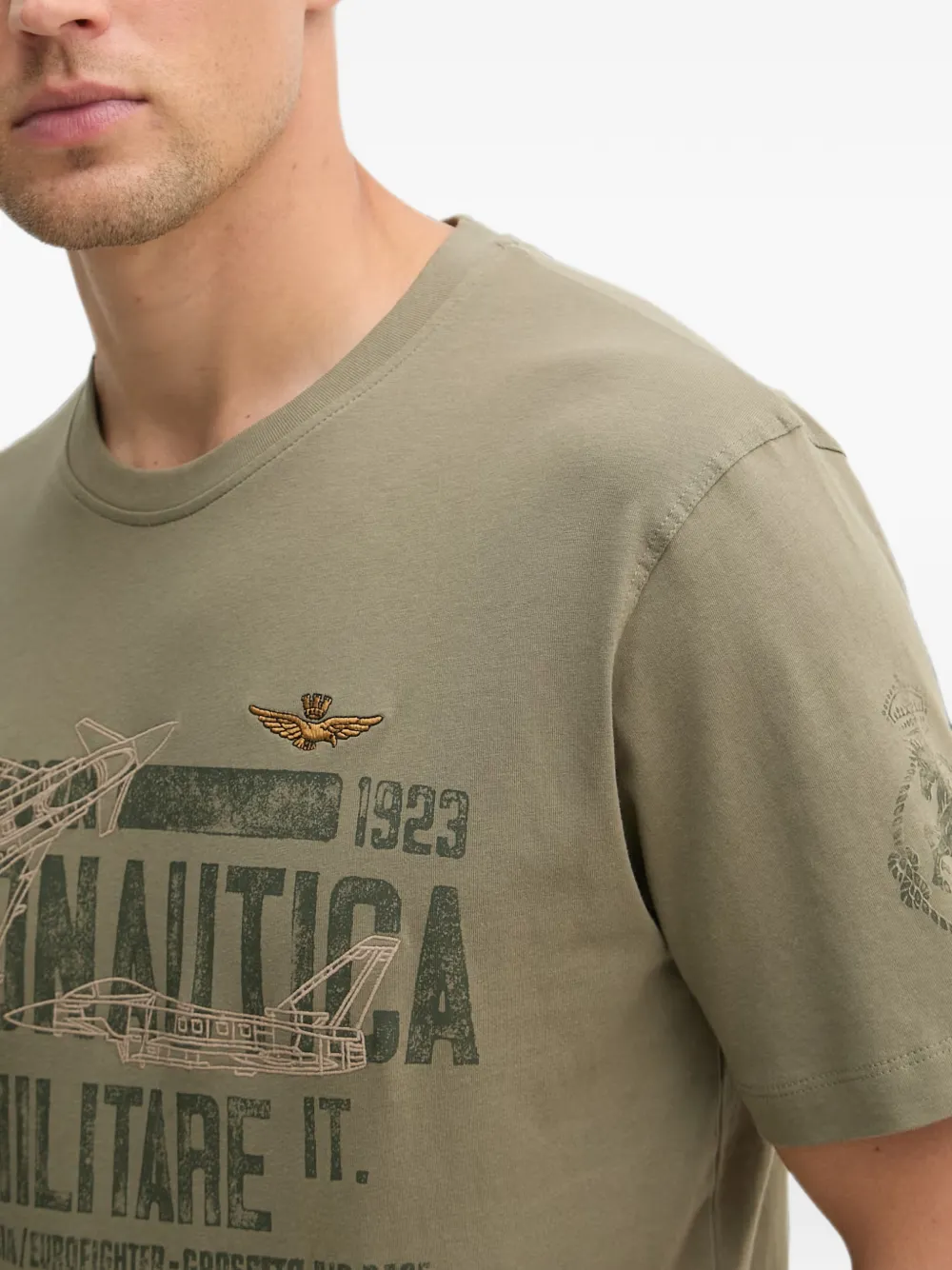 Aeronautica Militare T-shirt met print Groen