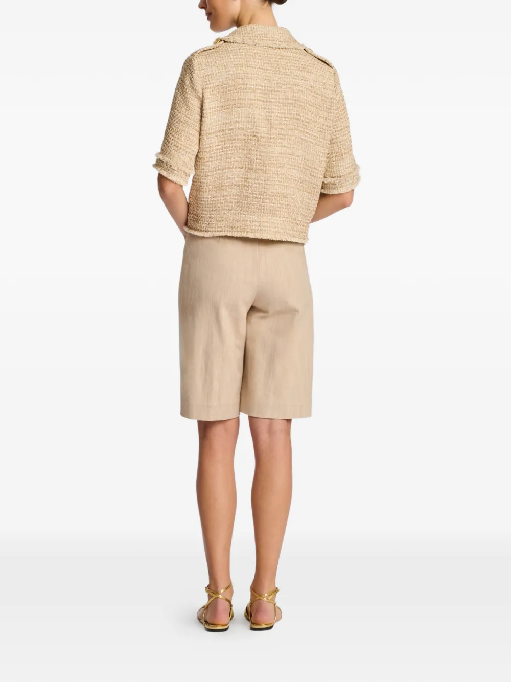  Weill Paris Tweed Buttoned Shirt - Neutrals 