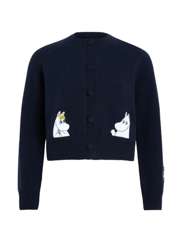 Patou X Moomin Snorkmaiden Cardigan in Blue