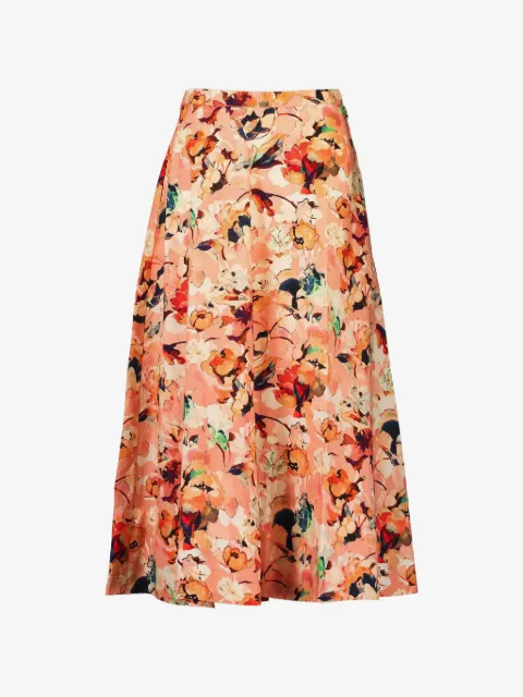 Ulla Johnson Sophea floral midi skirt