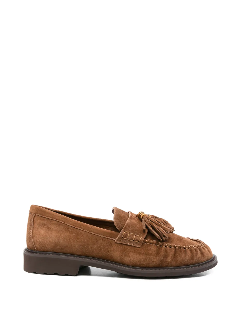 ADRIANNA FERETTI tassel-detail loafers - Marrone