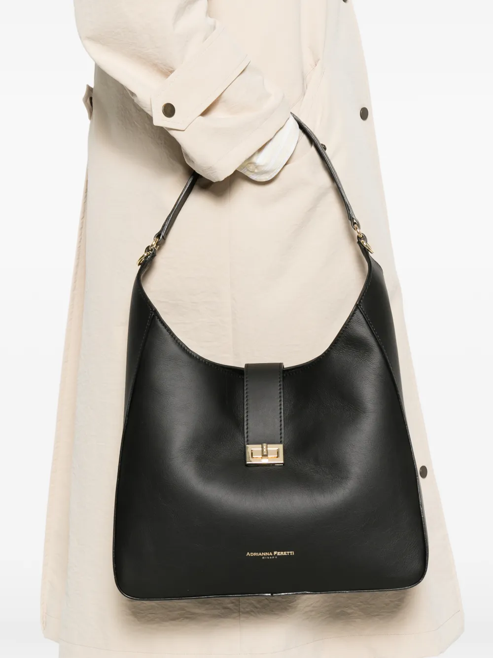 ADRIANNA FERETTI Shopper met gespdetail Zwart