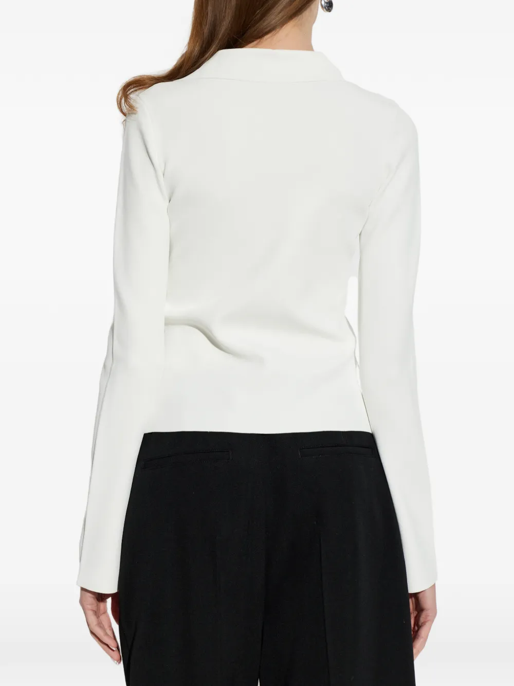 Alexander Wang Blouse met polokraag en lange mouwen Wit