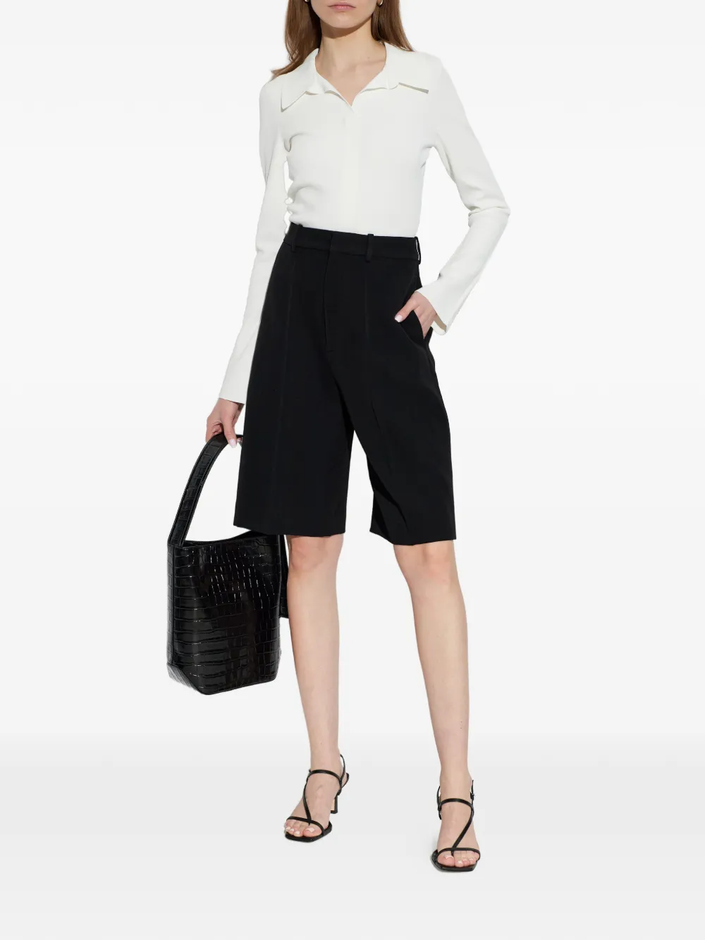 Alexander Wang Blouse met polokraag en lange mouwen Wit