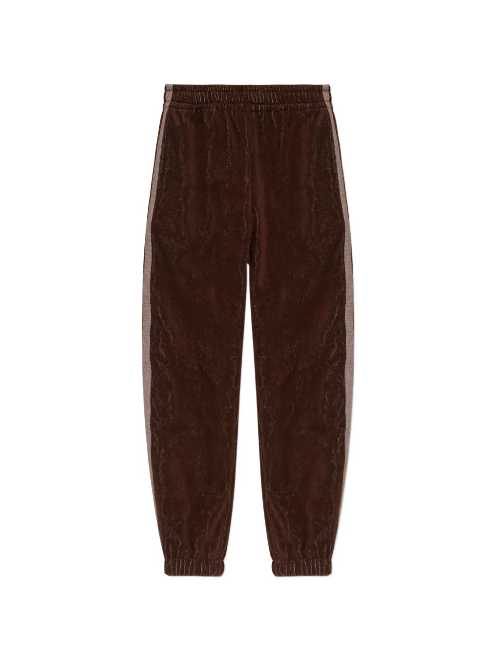 Versace Home side stripe cotton trousers - Marrone