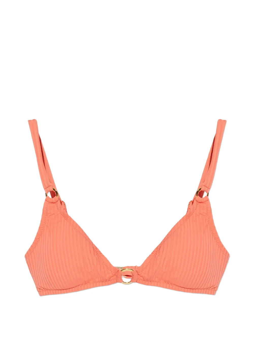 Melissa Odabash Montenegro ring-detail bikini top - Arancione