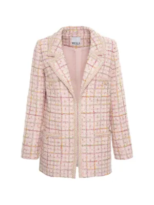 Edward Achour Paris Cropped Tweed Jacket | Red | FARFETCH