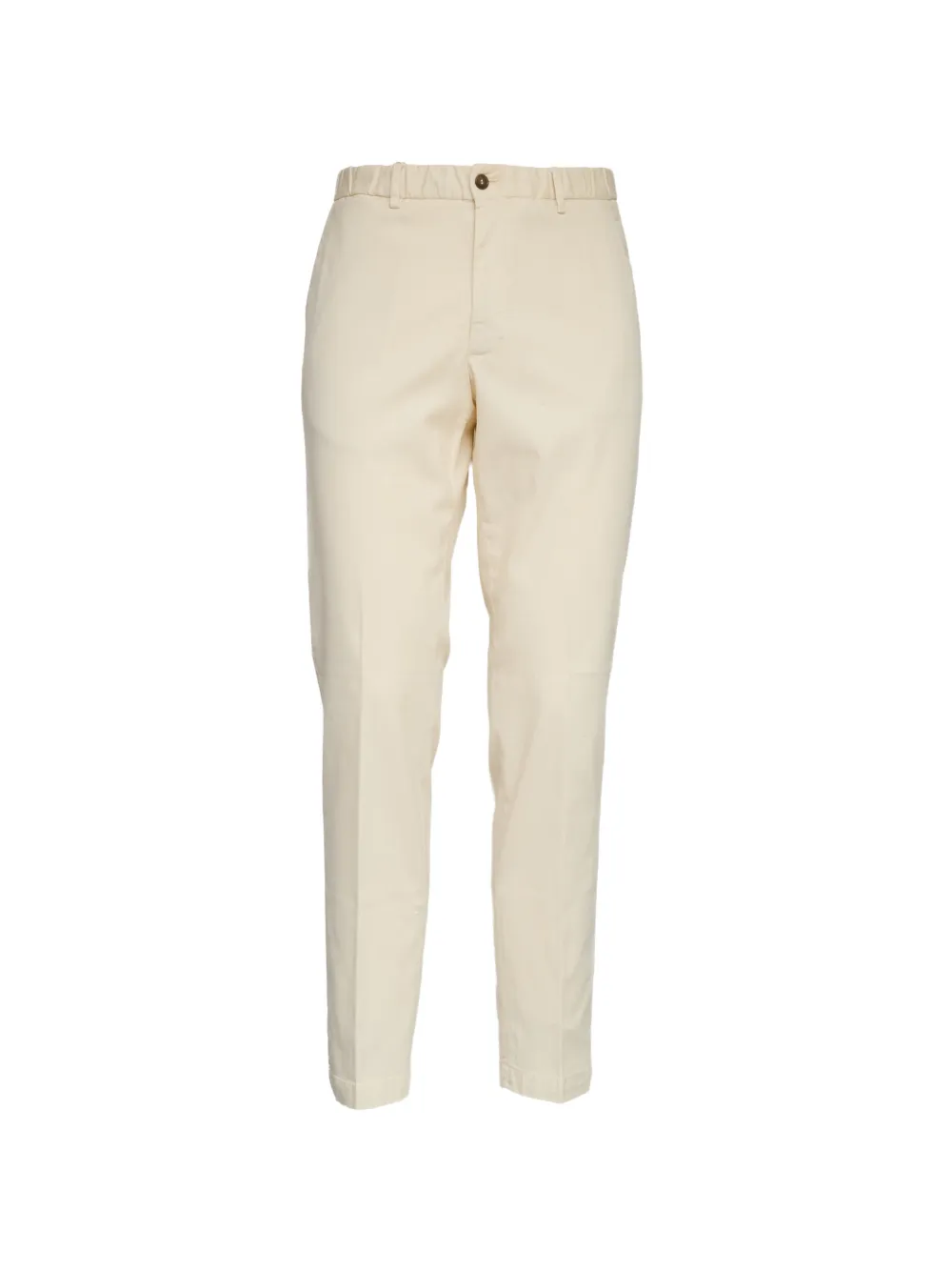Briglia 1949 elasticated-waist oxford cotton trousers - Toni neutri