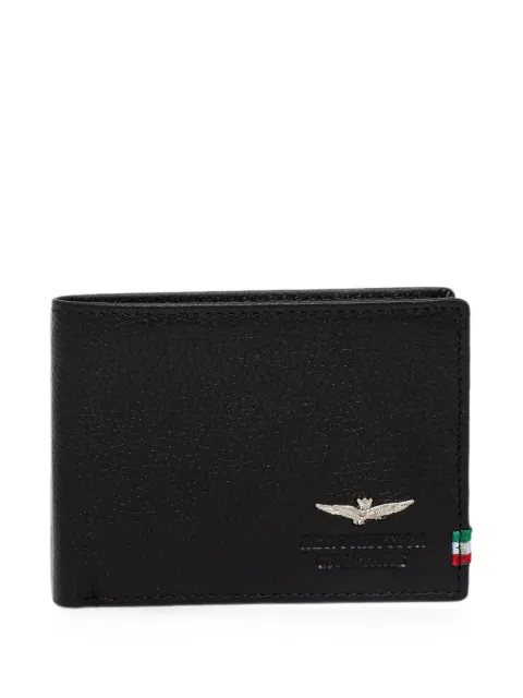 Aeronautica Militare eagle-plaque debossed-logo wallet