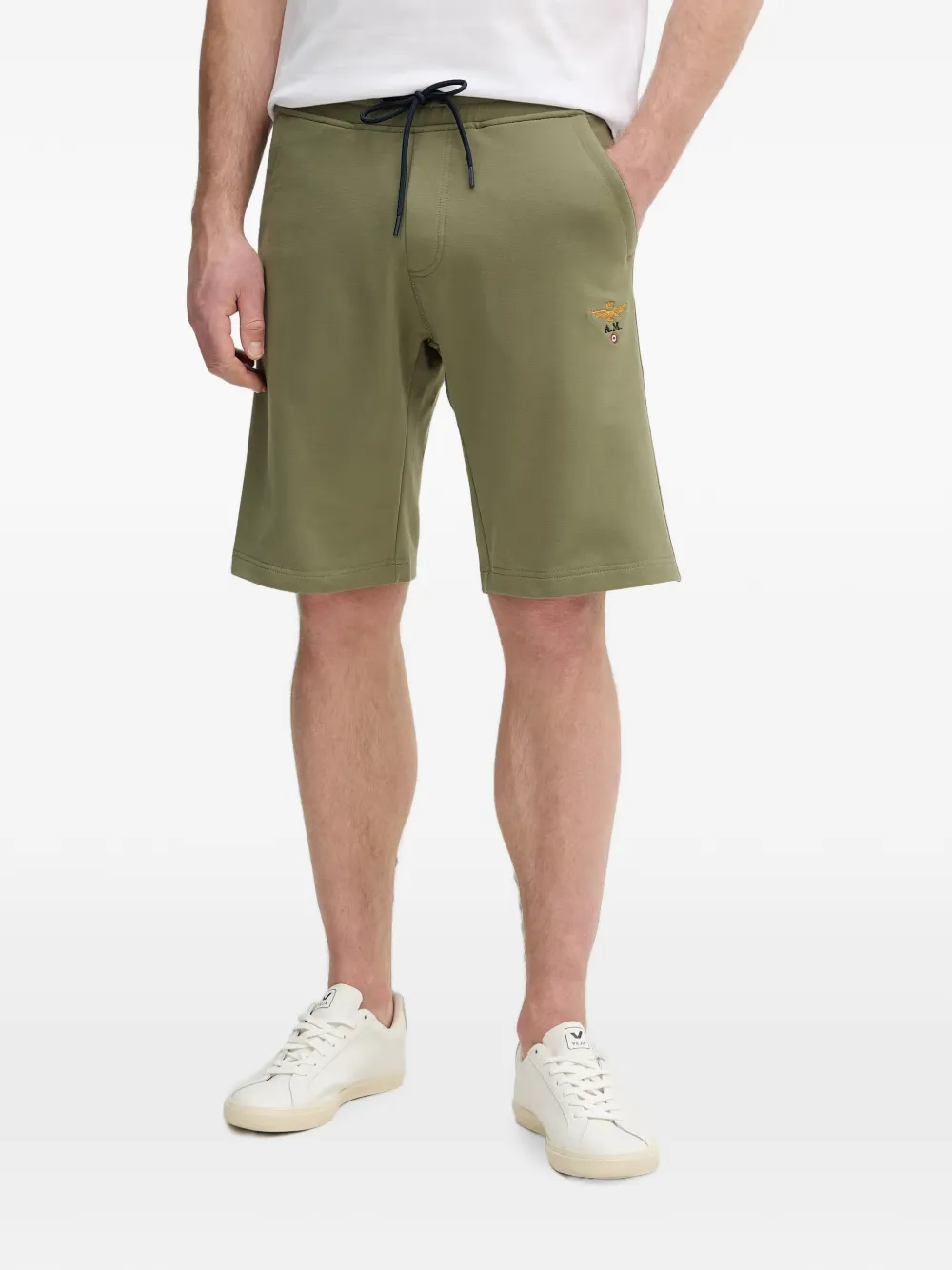 Aeronautica Militare Bermuda con coulisse - Verde