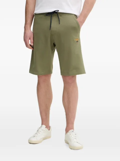 Aeronautica Militare embroidered drawstring-waist track shorts