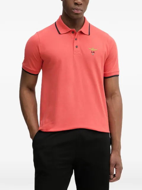 Aeronautica Militare eagle-embroidered polo shirt