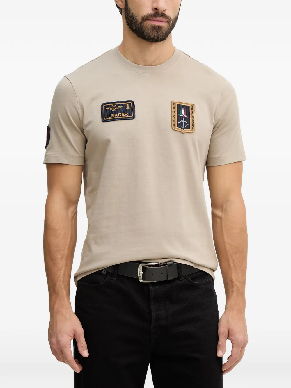Aeronautica Militare Frecce Tricolori patch-detail T-shirt - Toni neutri