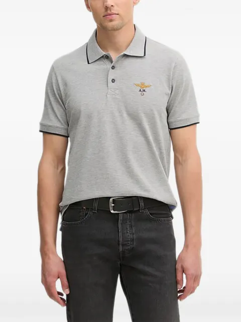 Aeronautica Militare trim embroidery polo shirt
