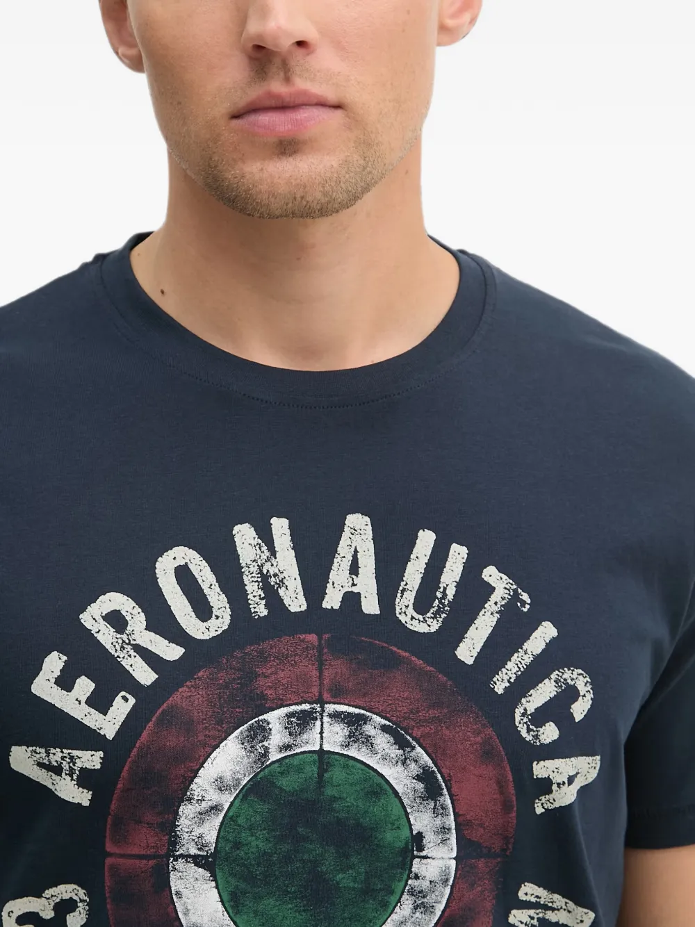Aeronautica Militare T-shirt met logoprint Blauw