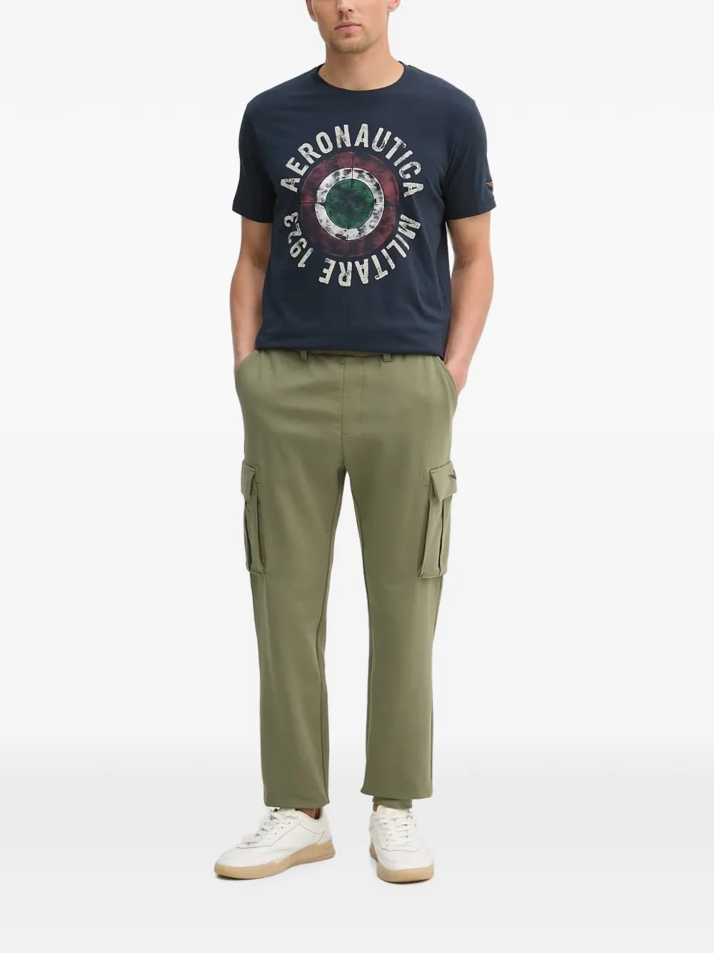 Aeronautica Militare T-shirt met logoprint Blauw