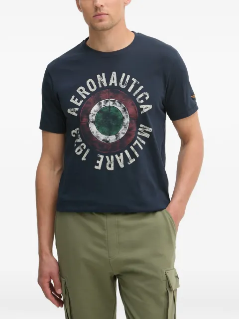 Aeronautica Militare graphic-print cotton T-shirt