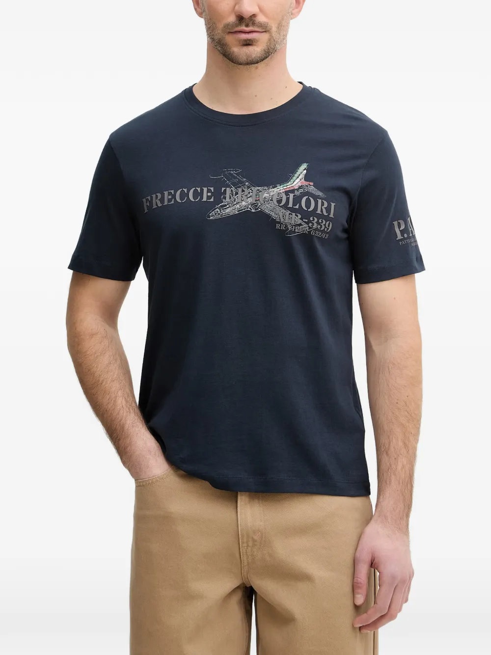 Aeronautica Militare MB-339 aircraft-print T-shirt