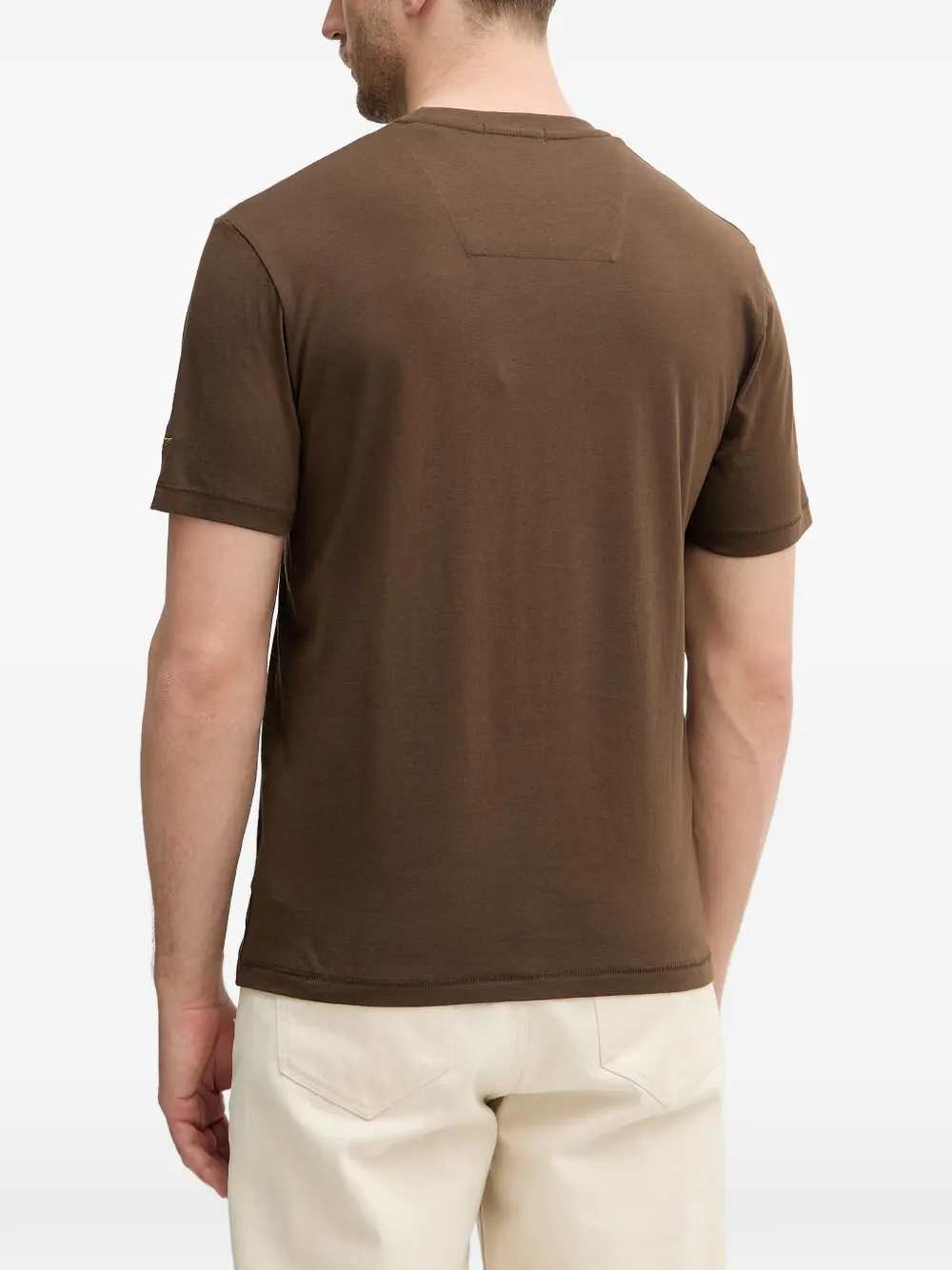 Aeronautica Militare Katoenen T-shirt Bruin
