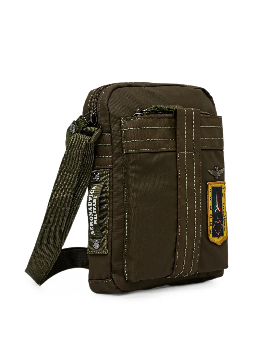 Aeronautica Militare Messengertas met logopatch Groen
