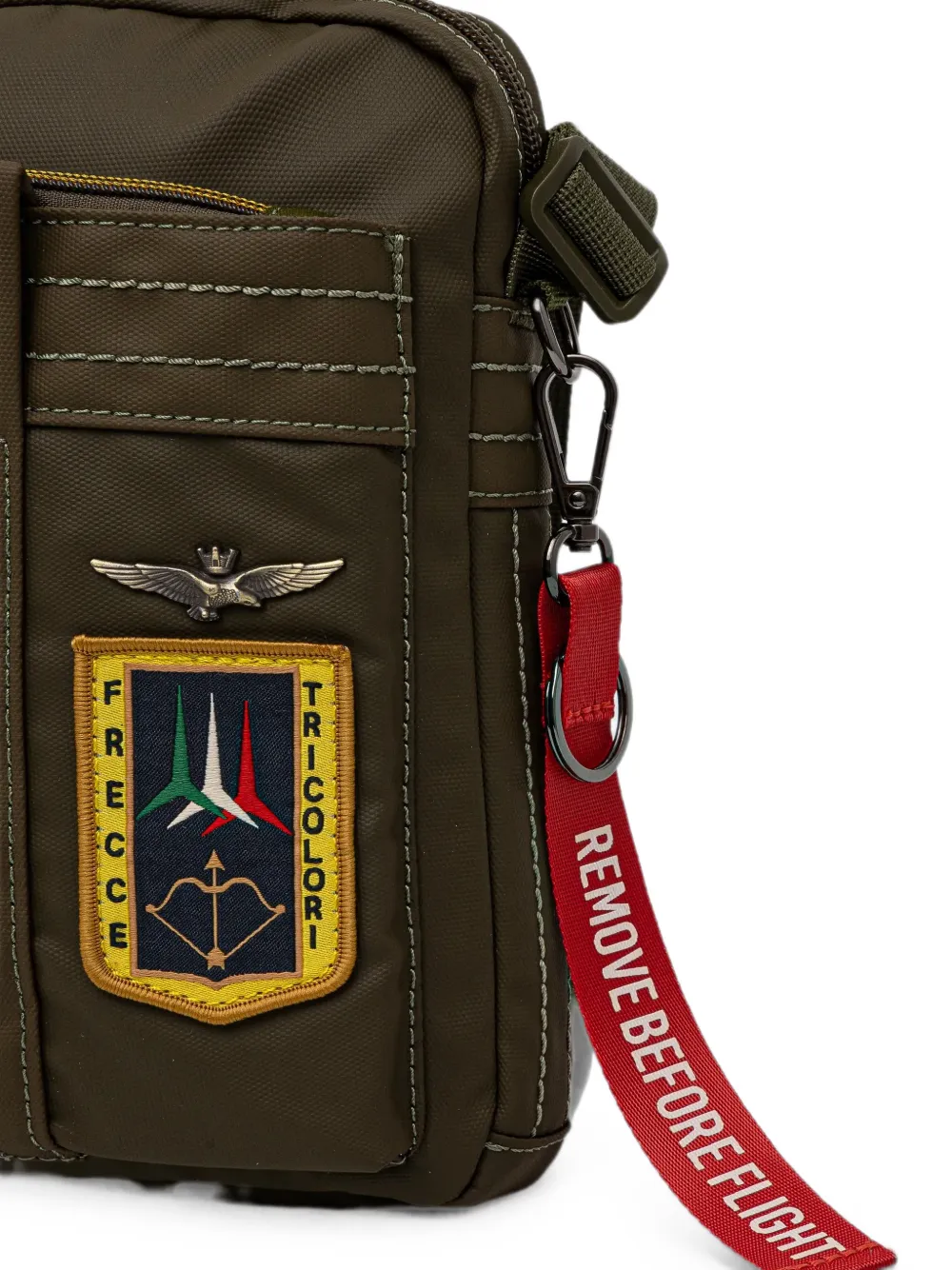 Aeronautica Militare Messengertas met logopatch Groen