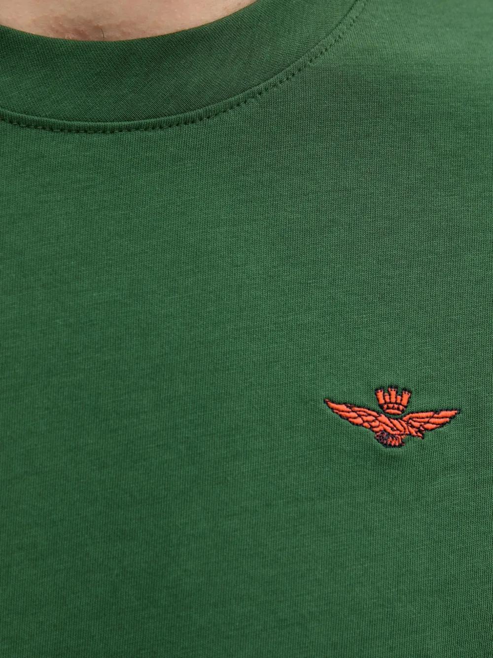 Aeronautica Militare embroidered-logo T-shirt Groen