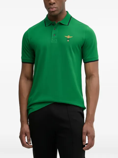 Aeronautica Militare playera tipo polo con logo bordado