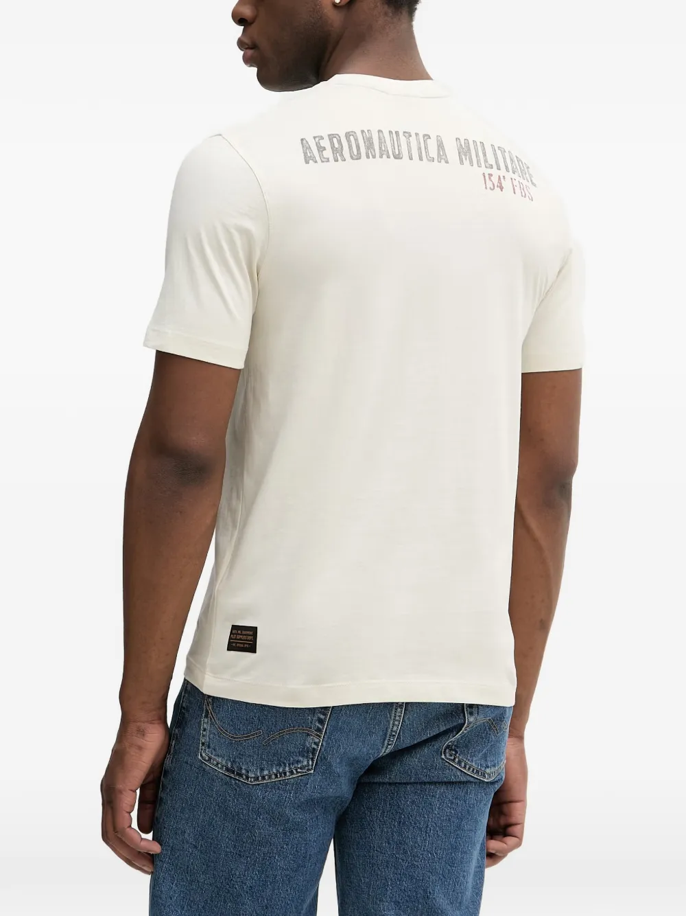 Aeronautica Militare Tornado T-shirt met grafische print Wit