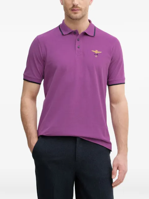 Aeronautica Militare eagle-embroidered polo shirt