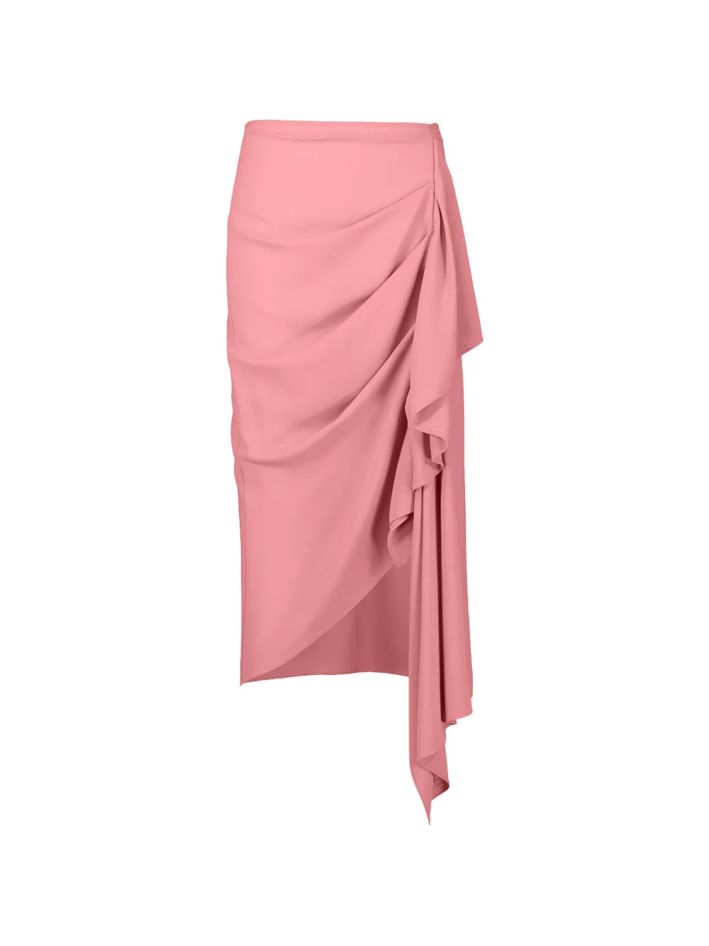 Michael Kors Collection Cascade ruffled midi skirt - Rosa