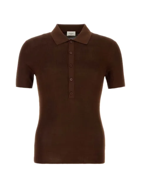 Saint Laurent buttoned polo shirt