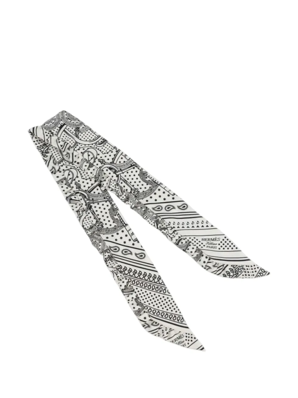 2020-2025 Eperon D'or Bandana Ruffled Silk Twilly Scarf Scarves