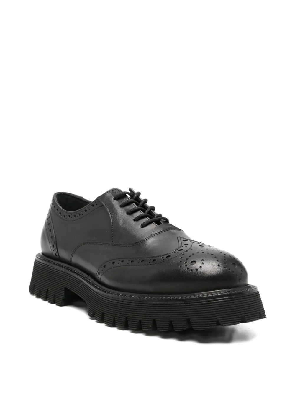 ADRIANNA FERETTI Oxford schoenen met brogue zool Zwart
