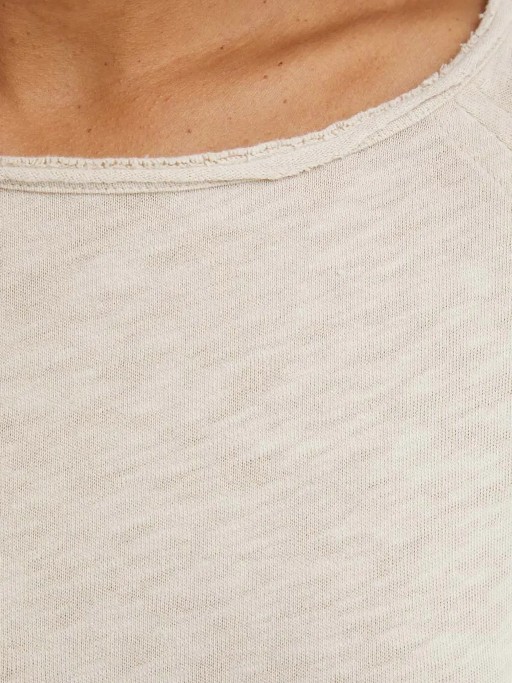 American Vintage Sonoma T-shirt met raglan mouwen Beige