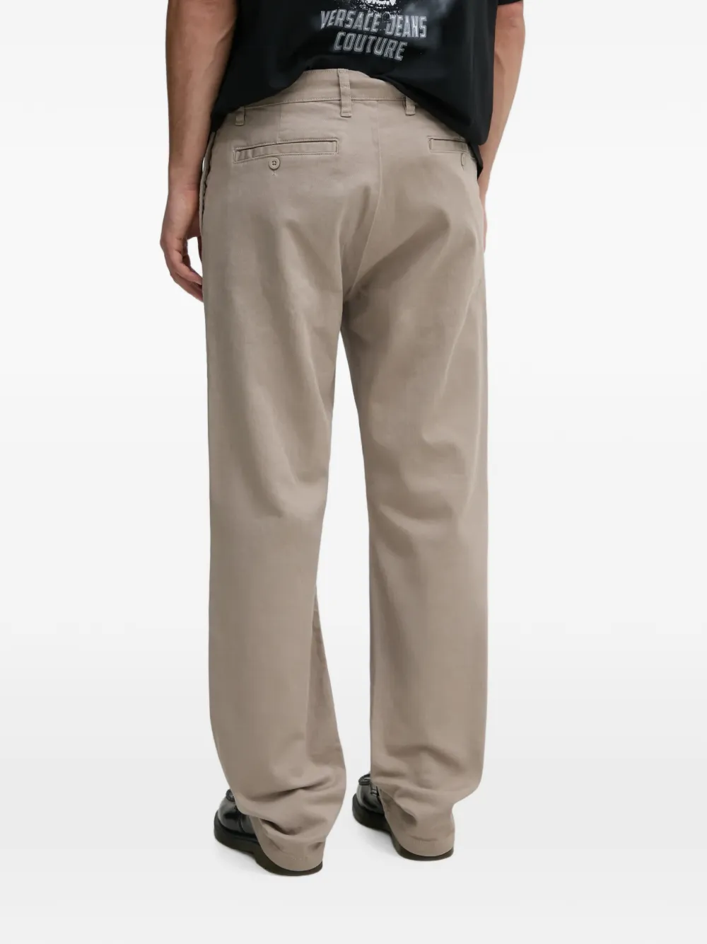 Alpha Industries Straight broek met logopatch Beige