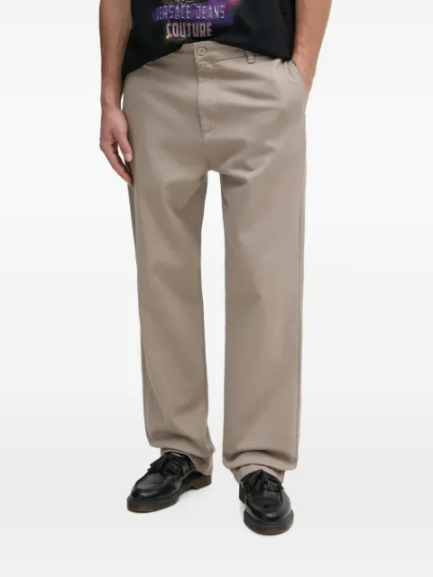 Alpha Industries logo-patch straight-leg trousers