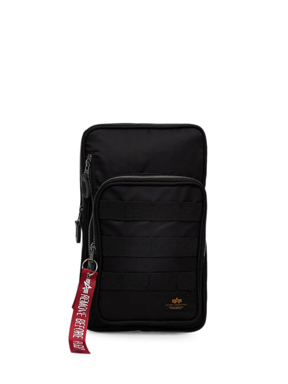 Alpha Industries logo-patch zip-fastening belt bag - Nero