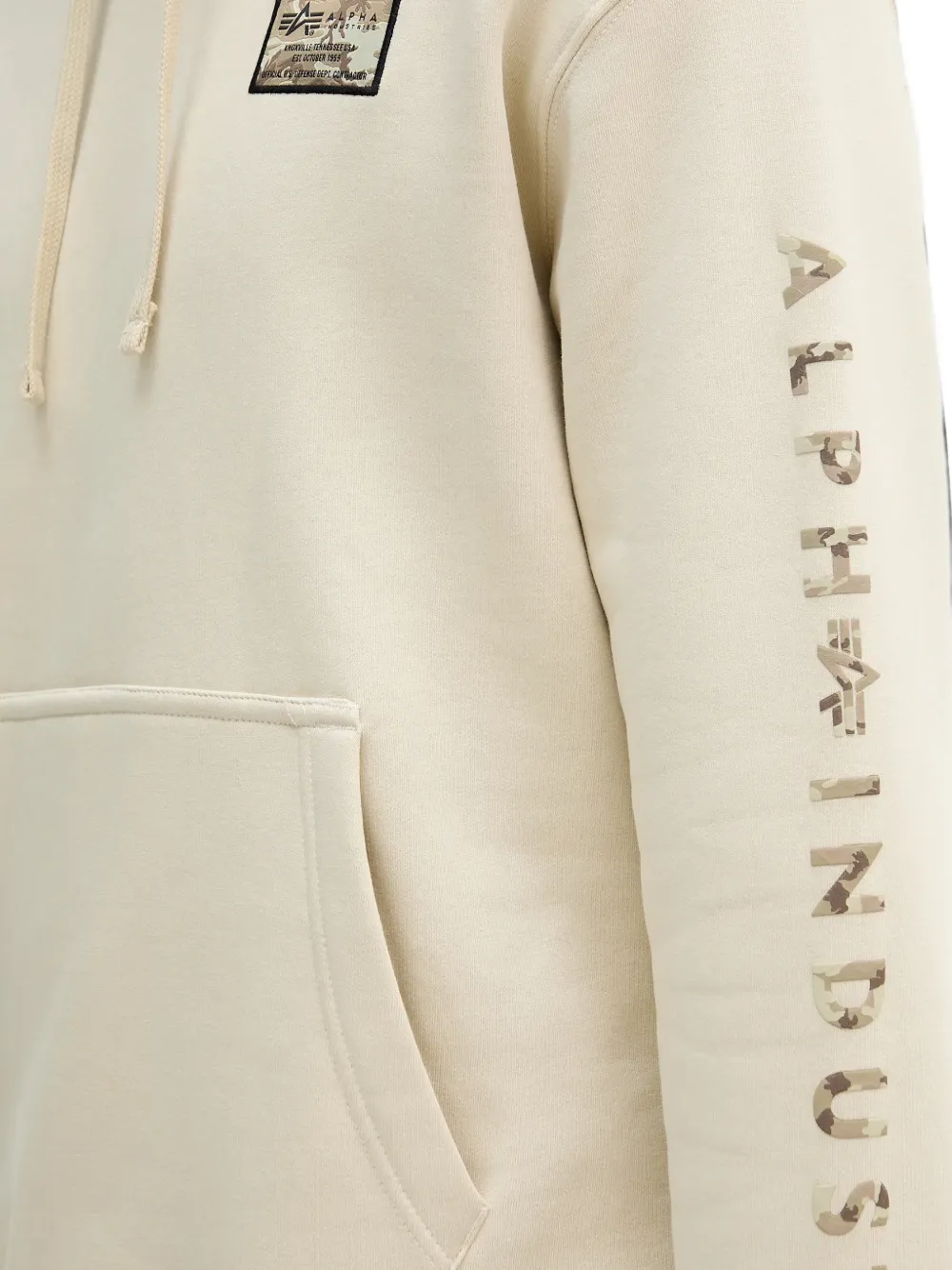 Alpha Industries Hoodie met logopatch Beige