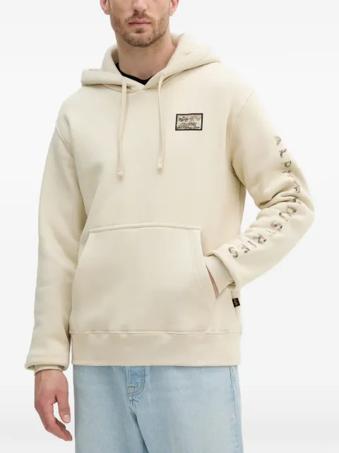 Alpha Industries logo-patch hoodie