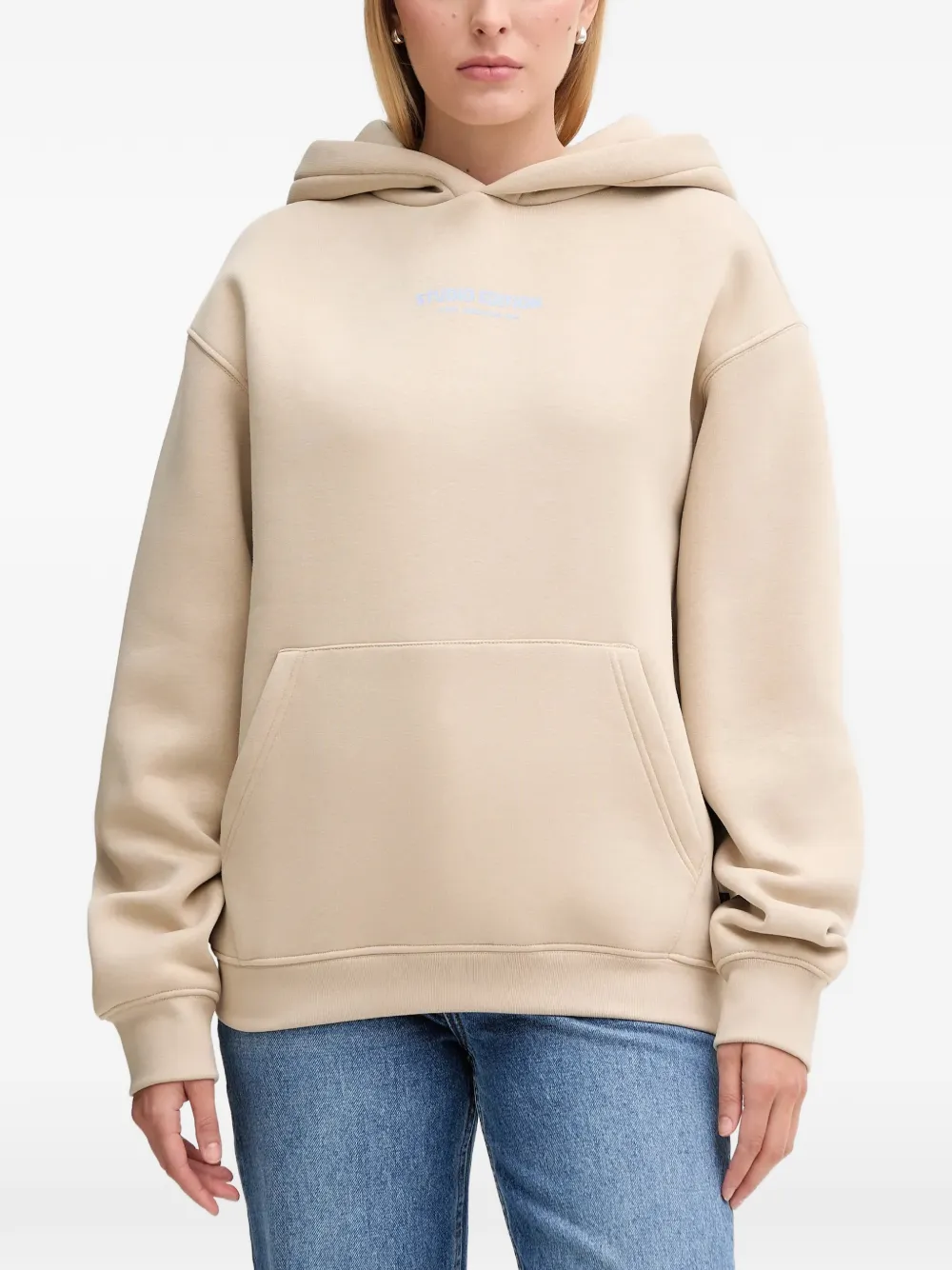 Alpha Industries Studio Edition Hoodie mit Print - Nude
