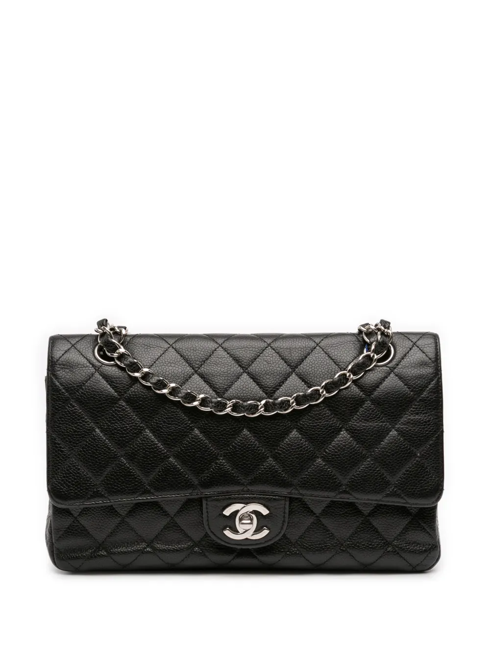 CHANEL Pre-Owned 2009-2010 Medium Classic Caviar Double Flap shoulder bag - Nero