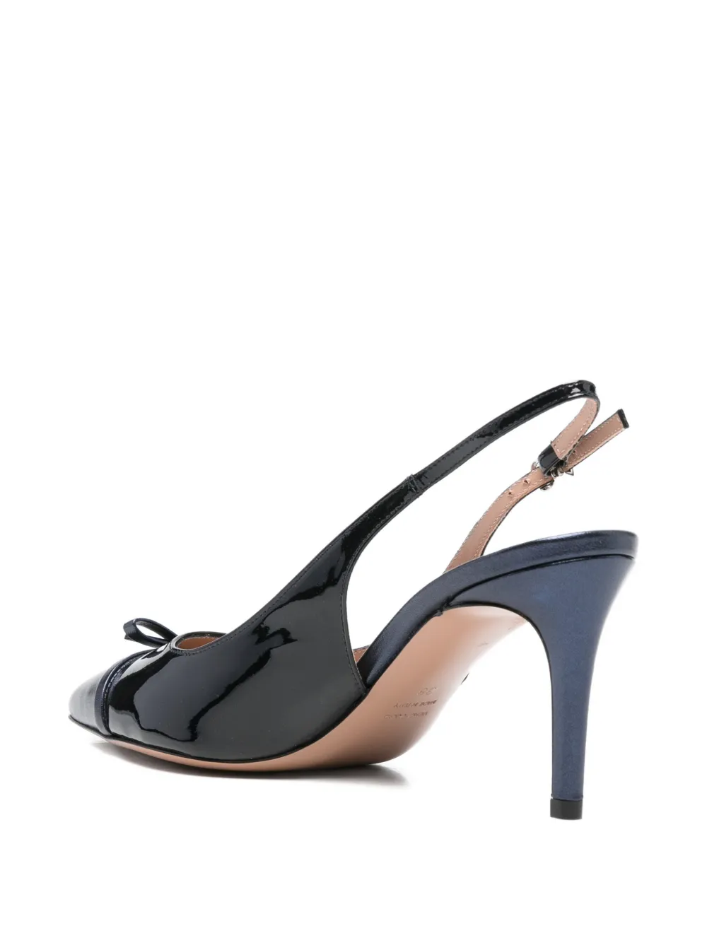 Festa Milano Antonias bow-detail leather pumps Blauw