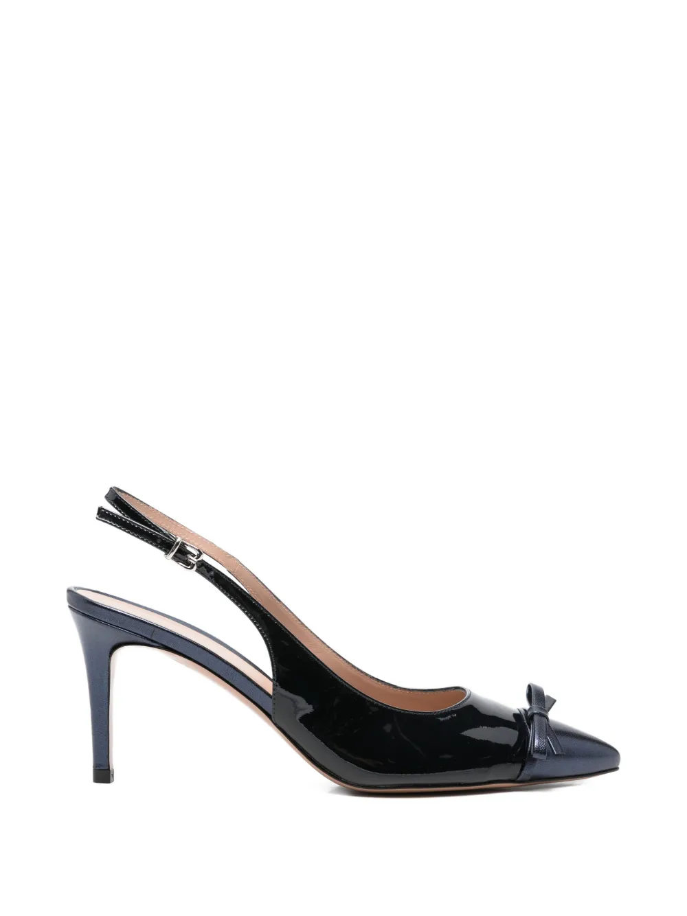 Festa Milano Antonias bow-detail leather pumps Blauw